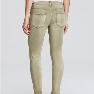 FREE PEOPLE ROLLER CROP JEANS TAN 26